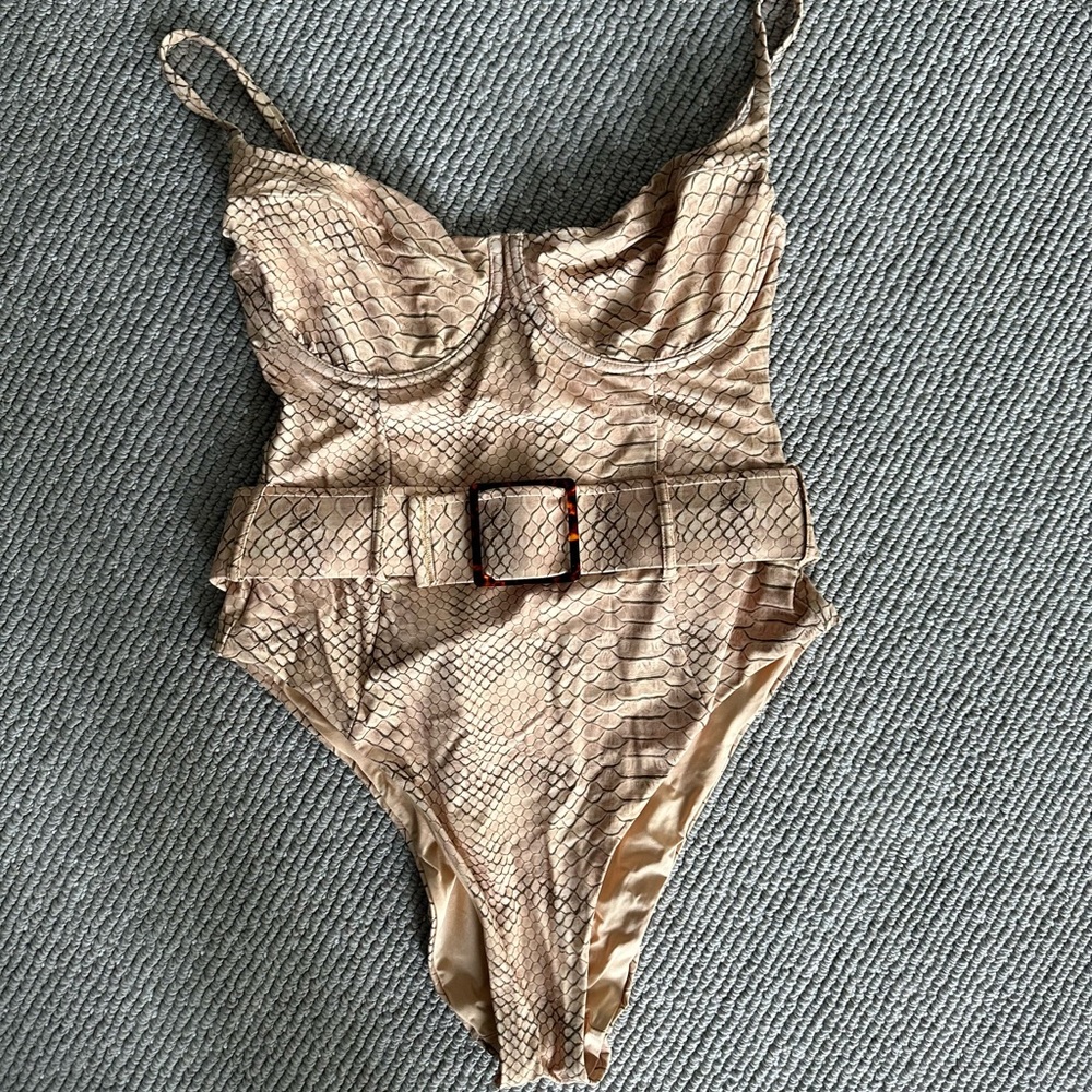 We Wore What Snakeskin Swimsuit